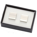 Shiny Silver Metal Cufflinks